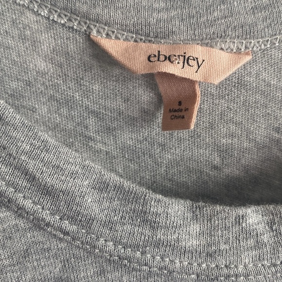 •Eberjey Aloe Infused Cotton Wide Leg Jumpsuit - Heather Grey - Picture 7 of 8